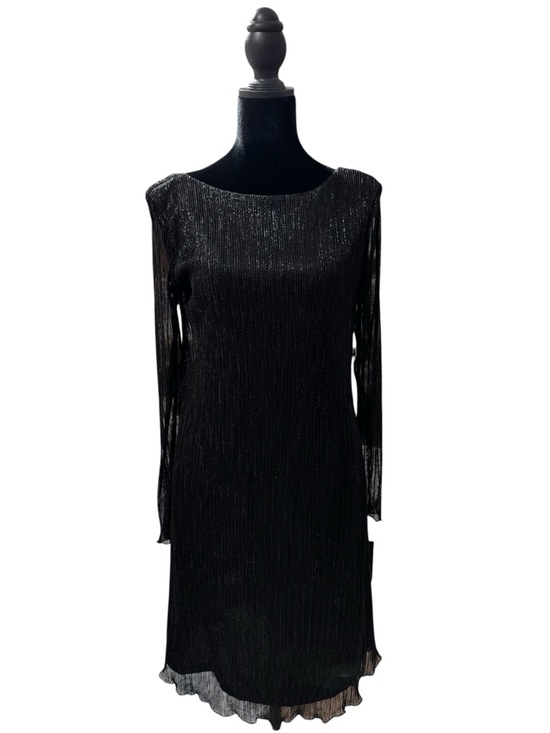 MARINA Dresses & Skirts - Marina Black Shimmer Lace Cocktail Dress Size 6
